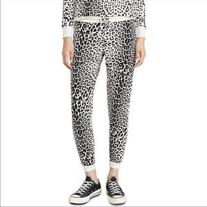 Chaser Cozy Leopard Joggers Size Medium